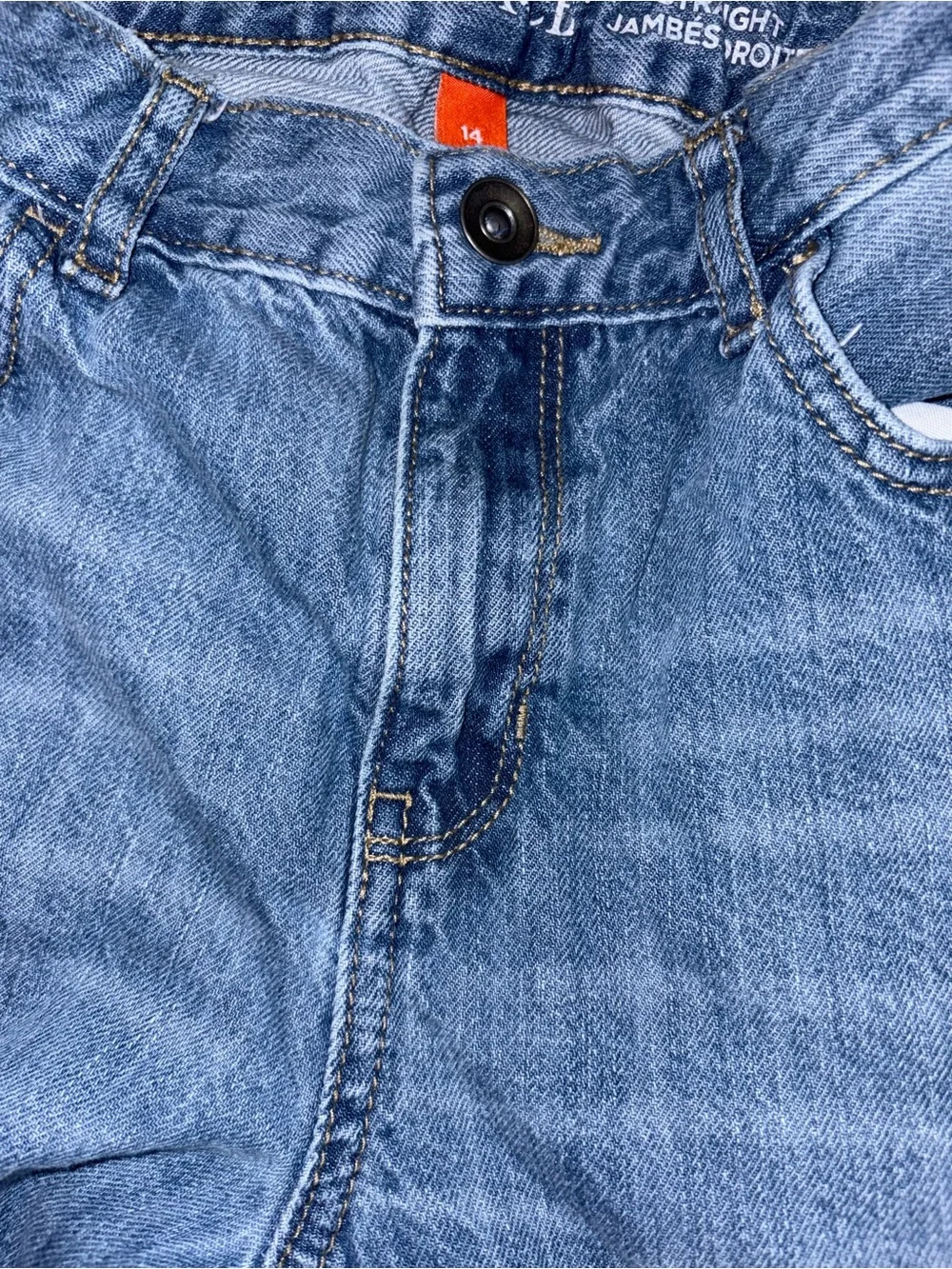 The Children’s Place Boys Straight Leg Jeans Size 14 Adjustable Waist Blue
